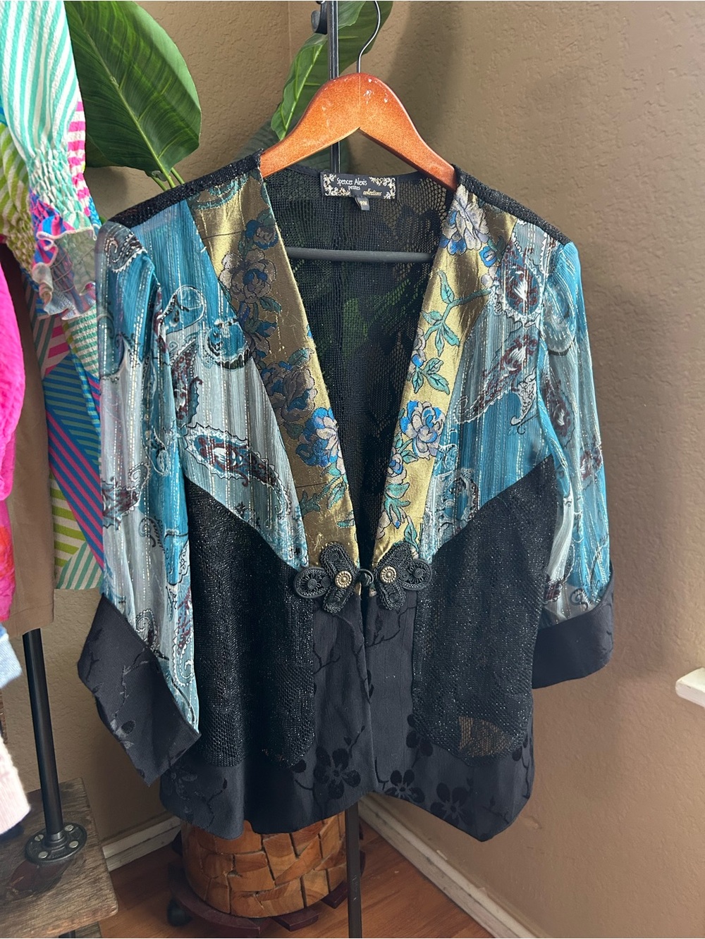 Spencer Alexis kimono style cardigan top size petite medium Y2K